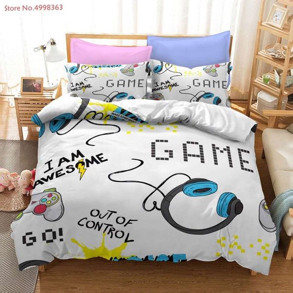 

2/3 piece gamepad bedding sets game seri bed linen sets kid bed cover single double full  size comforter cover pillowcase