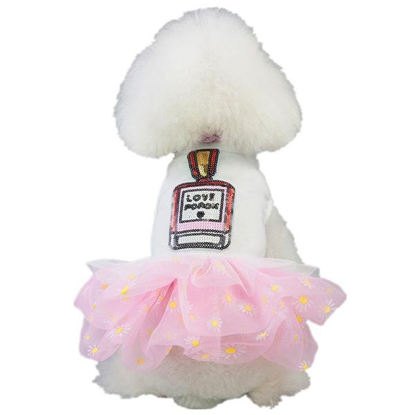

dog apparel pet clothing, skirt, spring summer perfume bottle