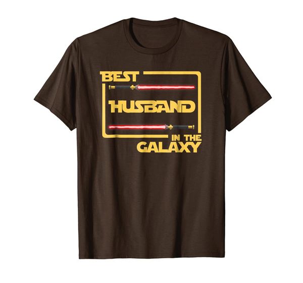 

anniversary gift husband in galaxy husband t-shirt, White;black