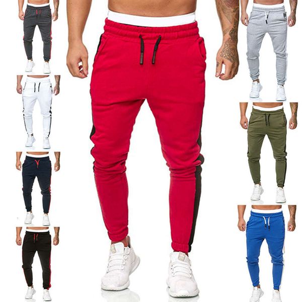 

platform men's and leisure fashion solid color sports pants bottom, Black