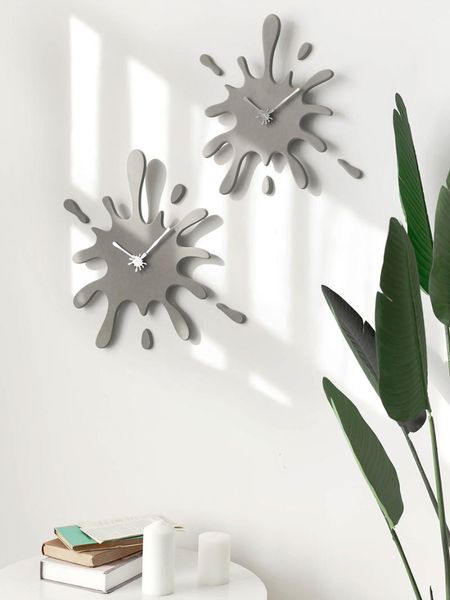 

modern living room wall clock art simple nordic geometric wall clock cartoon minimalist horloge murale household product bl50wc