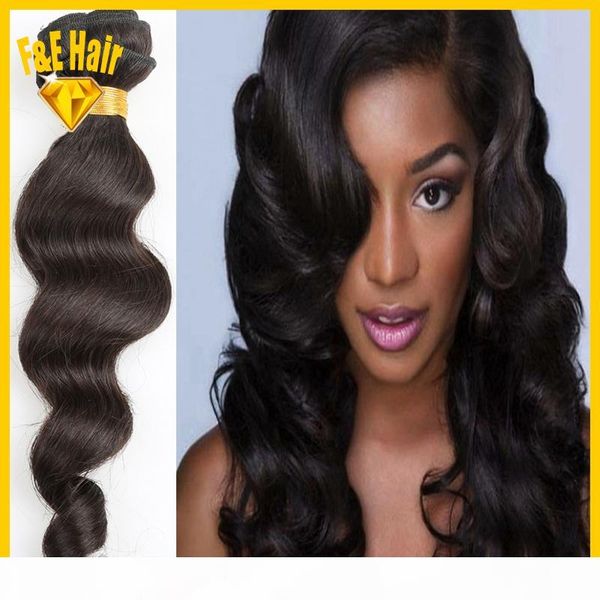 

mixed length 10"-30" 3 4pcs lot peruvian virgin human hair extensions natural color remy loose wave 300g 400g lot, Black