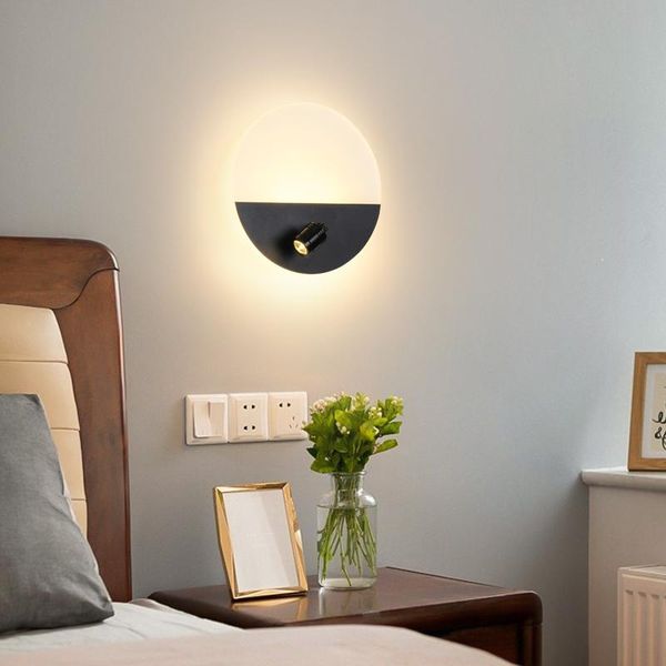 

wall lamps acrylic led with spotlights light el aisle corridor bedroom lamp polygonal home staircase entrance wandlamp arandela