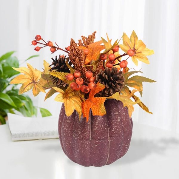 

fall harvest decor props artificial mini pumpkin gourd acorn berries artificial pumpkin diy craft simulation hallowee