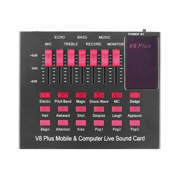 

sound cards bluetooth live card mixer usb external for computer mobile phone streaming media