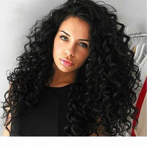 

7a full lace human hair wigs for black women brazilian curly front lace wigs lace front human hair wigs baby hair, Black;brown