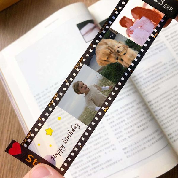 

personalized p text keychain fashion custom film roll keyring birthday anniversary valentines day mom dad lover friends gift h0915, Silver