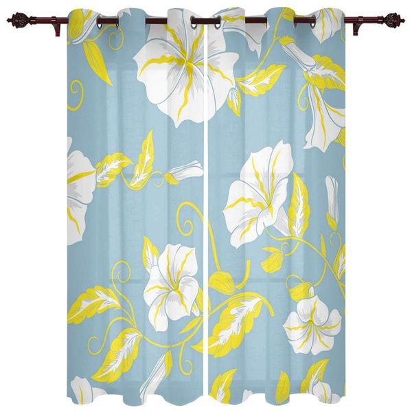 

exquisite home curtains flower art abstract living room bedroom kitchen translucent polyester decorative curtains