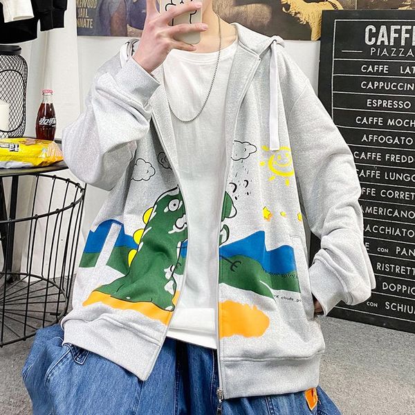 

men's hoodies & sweatshirts hip hop joggers sweatshirt korean fashion punk sport coat pullover rhinestone gothic long sleeve zip hoodie, Black