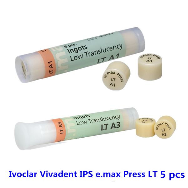 

ivoclar ips e.max press lt pressed all-ceramic - 5 pieces, Silver;gold