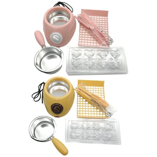 

stainless steel plastic chocolate melting pot electric fondue melter machine x9fe