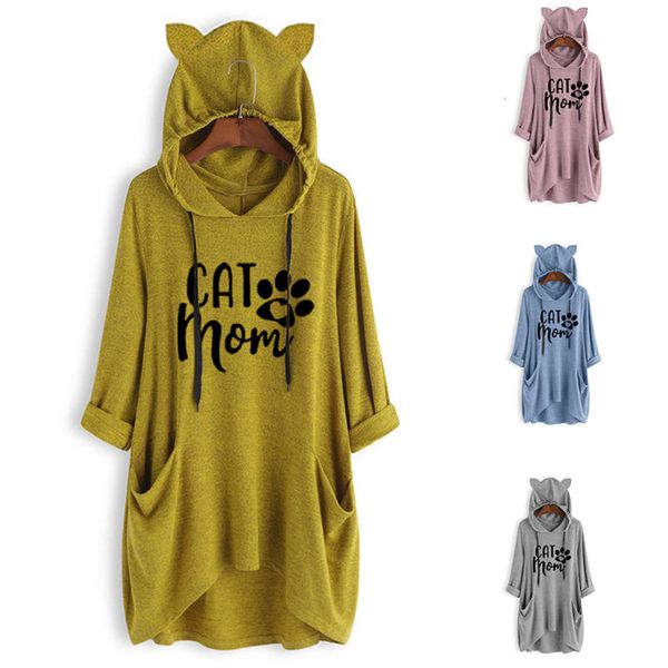 

2021 spring and autumn new long sleeve knitted hooded pullover, Black