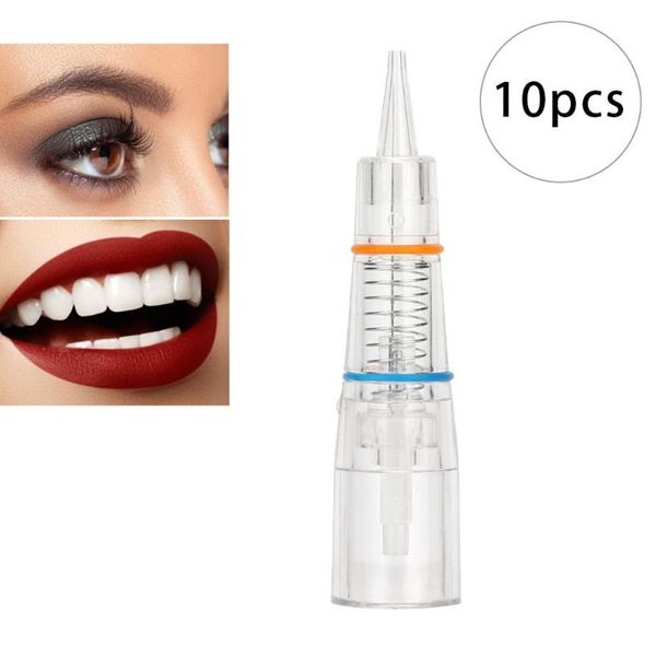 

tattoo needles 10pcs disposable 0.18mm cartridge needle electric semi-permanent makeup eyebrow lips microblading 1pin