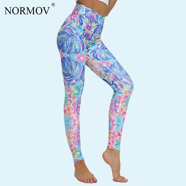 

women's leggings normov women seamless high waist elasticity workout printed push up fitness sport gym, Black