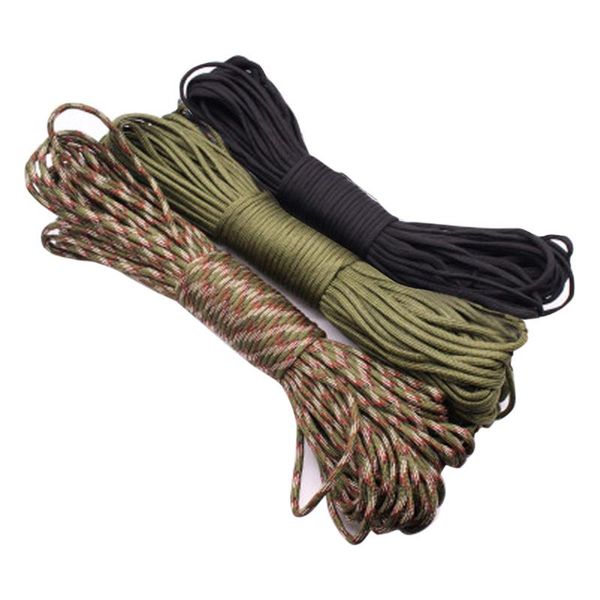

multifunction 100ft 7 strand core paracord parachute cord lanyard rope outdoor climbing camping survival tool