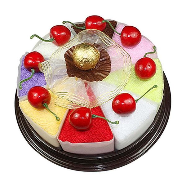 

towel 20cm*20cm fashionable durable household sandwich shape cake ornament