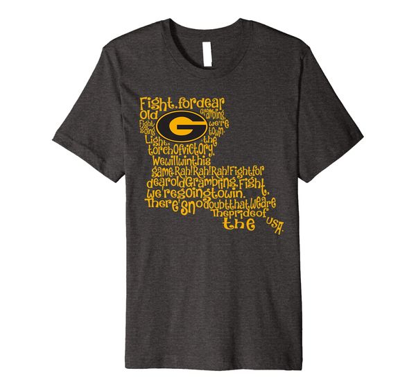 

grambling state tigers fight song t-shirt - apparel, White;black