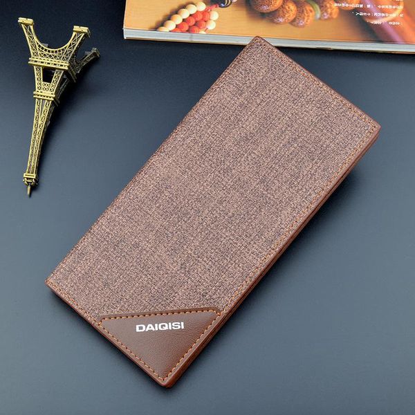 

wallets fashion men's long splicing vertical three-fold pu leather zipper coin purses male multi-card holder clutch phone bag, Red;black