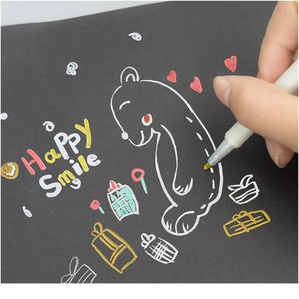 

6/12 colors/box highlighter marker pen creative fluorescent markers art supply student korean stationery simple pain qyllfx