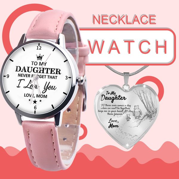 

to my son daughter never forget love dad mom engraved watch children anniversary birthday father's mother's day gifts g21902, Blue