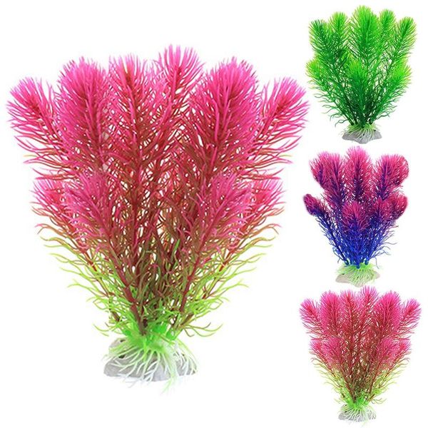 

decorations artificial aquatic plant realistic underwater fish tank decor plastic water grass ornament