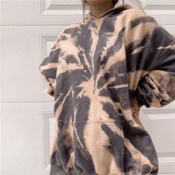 

tie dye printed hoodies sweatshirts autumn ladies round neck long sleeve colorful print pullover hoodie female clothing 2021, Black