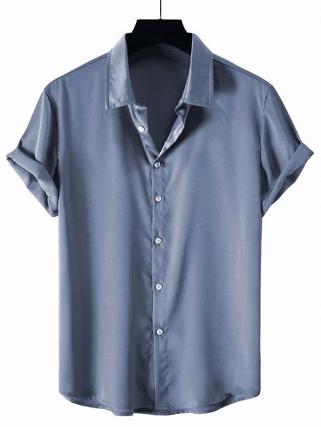 

men button through solid shirt r3wo#, White;black