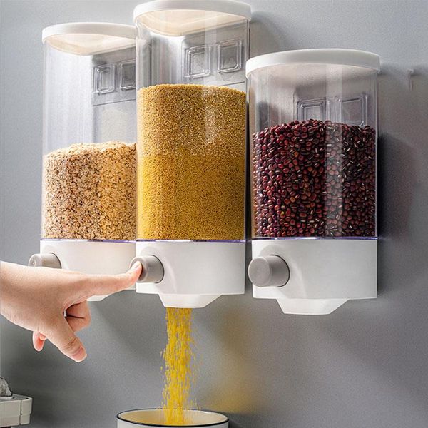 

storage bottles & jars moisture-proof box container kitchen supplies organization whole grains transparent plastic tank