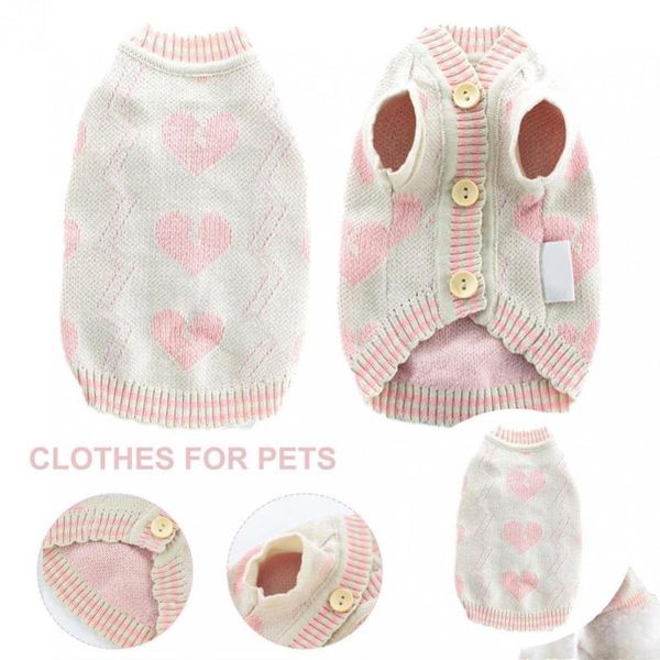 

dog apparel stylish pet dogs cats knitwear cardigan outfit adorable decorative