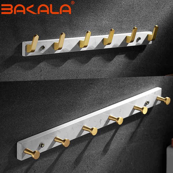 

other home & garden marble aluminum kitchen bathroom towel clothes hanger holder brushed gold wall hook coat hat key hanging rack