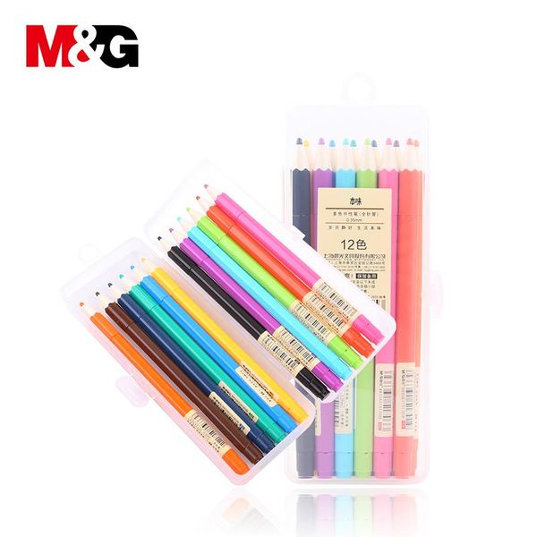

gel pens 12pcs/lot sign pen office 0.35mm full needle tube signature agpa6705