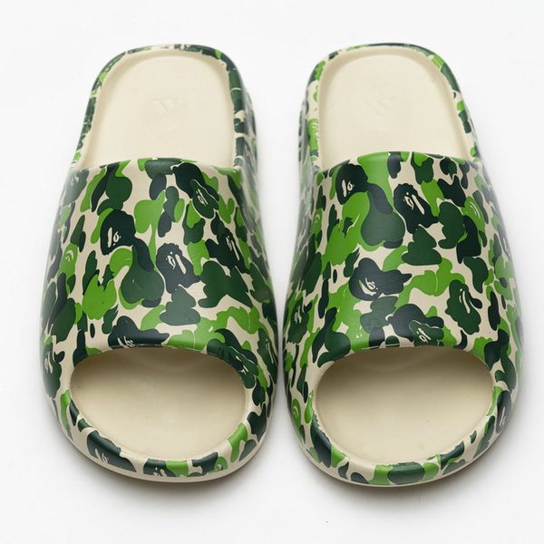 

yeesy slide bone black green fashion street slippers white khaki men women indoor outdoor sandal basketball shoes football size 35-47 fwym f