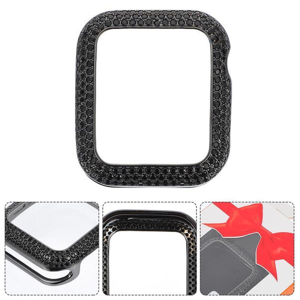 

watch bands 1pc beautiful edged case practical protective bumper cover, Black;brown