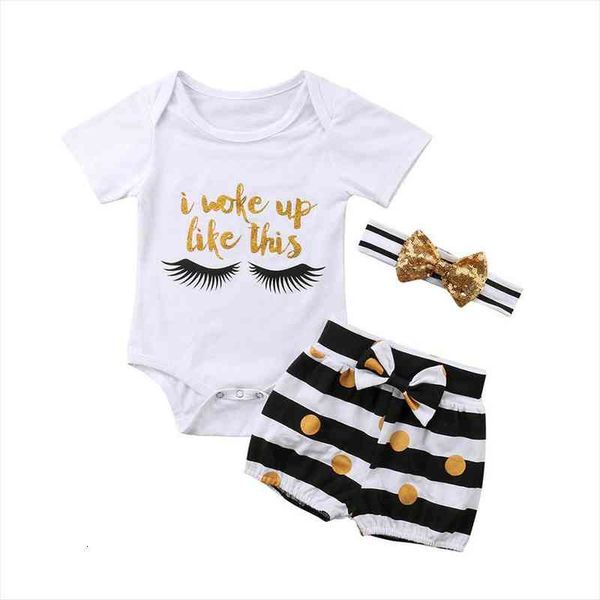

casual toddler kids baby girls clothes clothing outfits sets outfit t shirt short pants, White