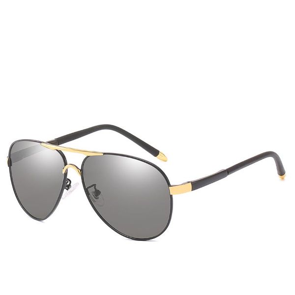 

bingking men sunglasses polarized 6 colors aluminum magnesium fashion retro pilot style tac lenses 6336 uv400 protection eyewear, White;black