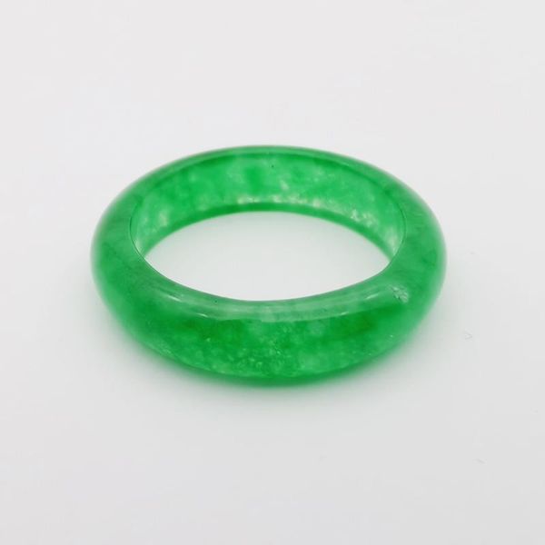 

cluster rings charm size 6# 7# 8# women green jades rondelle ring 1pcs, Golden;silver