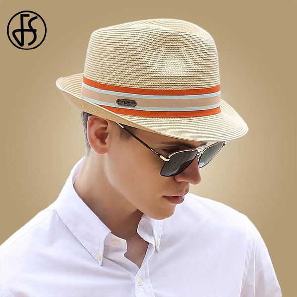 

wide brim hats fs big head man large size panama hat beach sun cap male fedora men straw jazz ribbon trilby gangsters caps gentlemen, Blue;gray