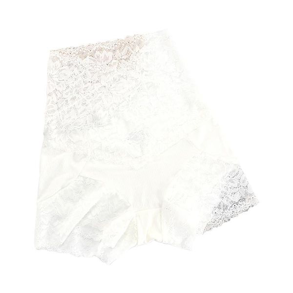 

gym clothing ladies lace high waist panties nylon underwear safety pants plus size leggings, White;black