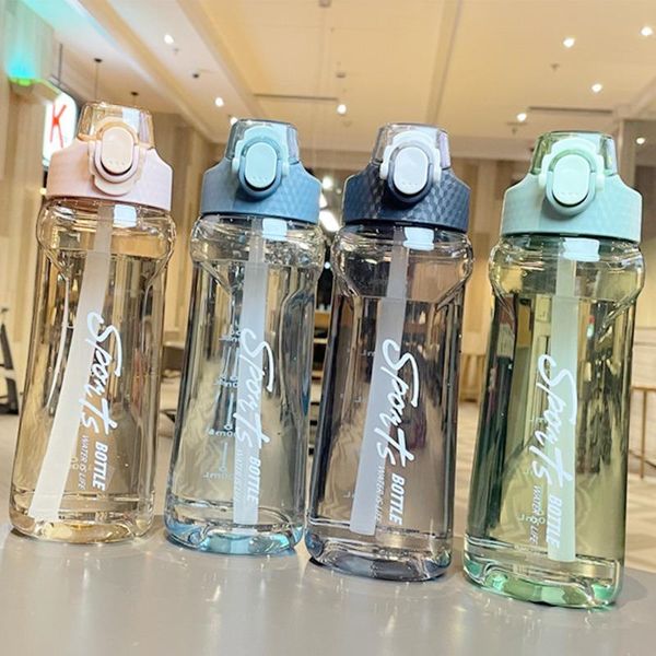 

mugs student water cup drinking bottle outdoor travel portable leakproof drinkware with straw sports essential bottles