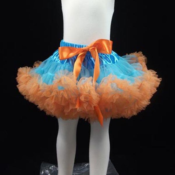 

baby girls miniskirt summer clothes infant tulle skirt birthday wear newborn pettiskirt tutu orange, Blue