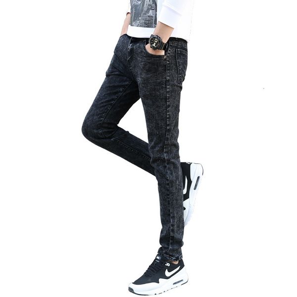 

katoen stretch casual brand fashion clothing 2021 men jeans merk homme, Blue