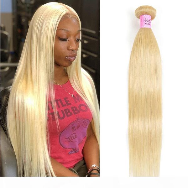 

brazilian hair straight hair extensions 10 to 24 inches 1 pcs 613 gold hair bun remy braid, Black