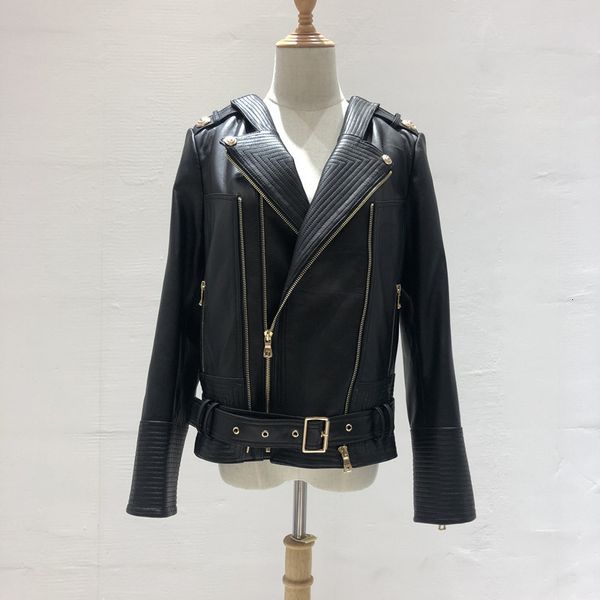 

women's jackets jackets woman coats 100% natural fashion sheepskin leather female ja 6160, Black;brown