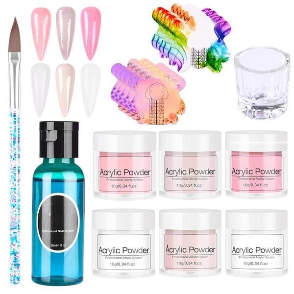 

nail art kits acrylic powder kit professional flowers carved for gel nails accesorios -vl16