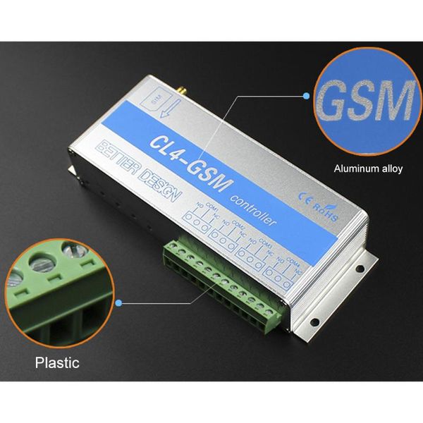 

smart home control 4 channels gsm wireless mobile phone remote switch controller relay intelligent call sms pump
