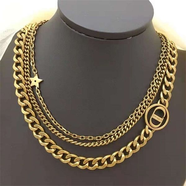 

75% off outlet online family five pointed star three layer necklace in 2021 hvoj, Silver