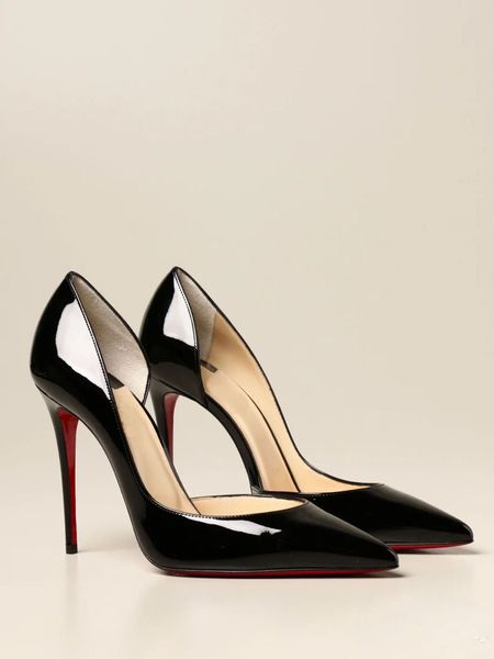 

classic favourite style red bottom high heels shoe pumps nude/black patent leather women dress wedding sandals shoes size 34-43