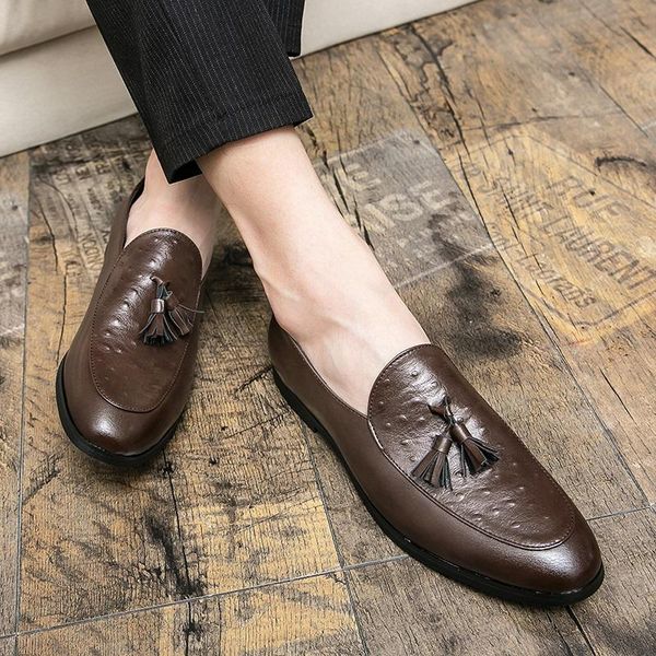 

dress shoes skin men casual fashion leather trend piergitar italian male black for men's formal lather stylish