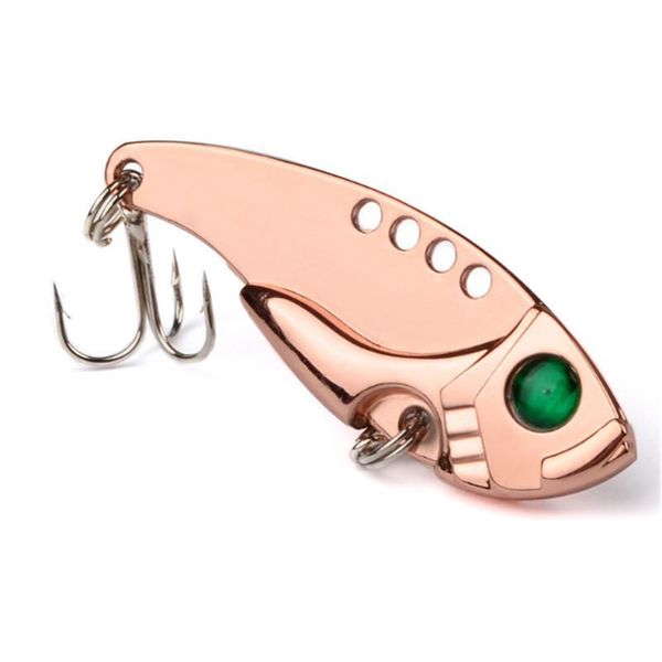 

5pcs/lot mixed 6cm 11g vibration high carbon steel hooks vib fishing lures for bass carp spoon artificial cicada h jlljba