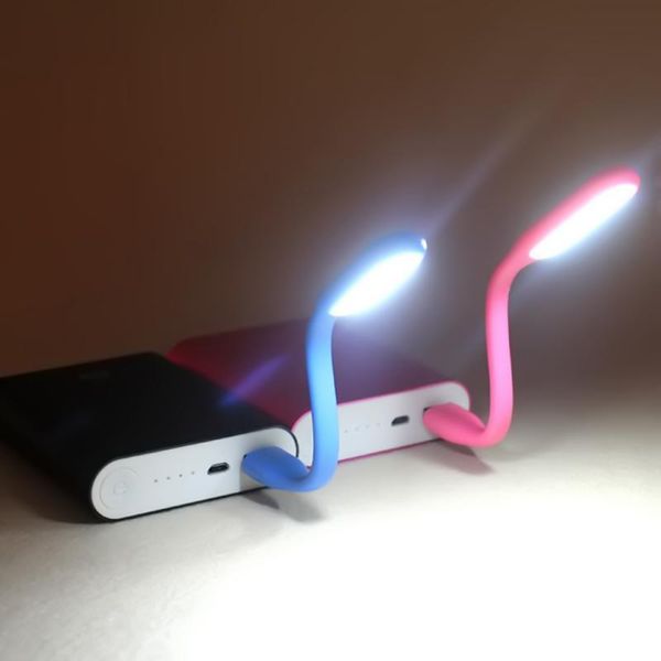 

book lights 5 color mini flexible bendable usb light pc lapnotebook portable led lamp soft bright drop tslm1